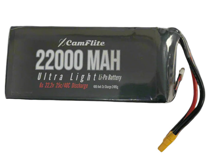Camflite  22.2V 25C 22000mAh 6S Lipo Battery Pack With X90 Plug Battery