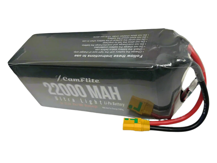 Camflite  22.2V 25C 22000mAh 6S Lipo Battery Pack With X90 Plug Battery